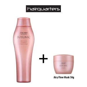 Shiseido Airy Flow Anti Frizz Shampoo 250ml + Free 50g Airy Flow Mask