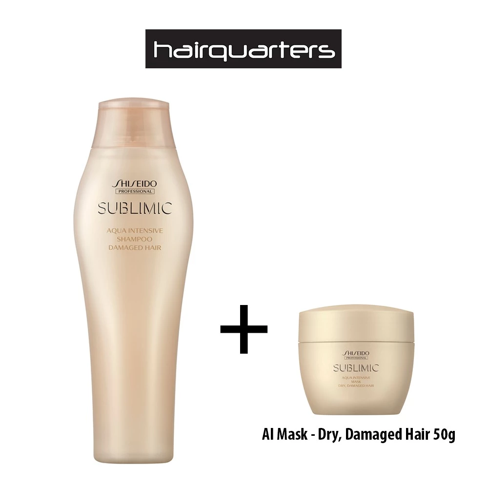 SHISEIDO AI Dry & Damaged Hair Shampoo 250ml + Free 50g AI Dry & Damaged Hair Mask